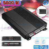 5800W Four-way Car Amplifier with HiFi Audio and Subwoofer