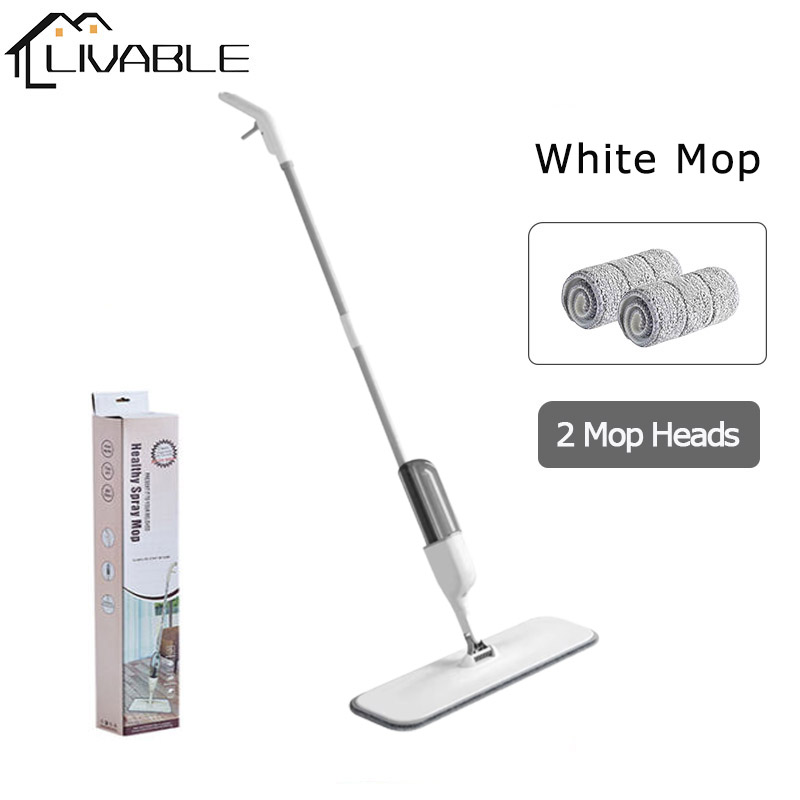 LIVABLE Spray Mop 360° Degree Spin Head Flat Floor Cleaner Water Spray Mop For Home Floor Cleaning Wet And Dry Dual Mop - Image 2
