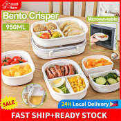 Bento Lunch Box with Removable Compartments and Freshness Storage