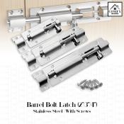 Stainless Steel Door Latch Bolt with Anti-Theft Security Lock