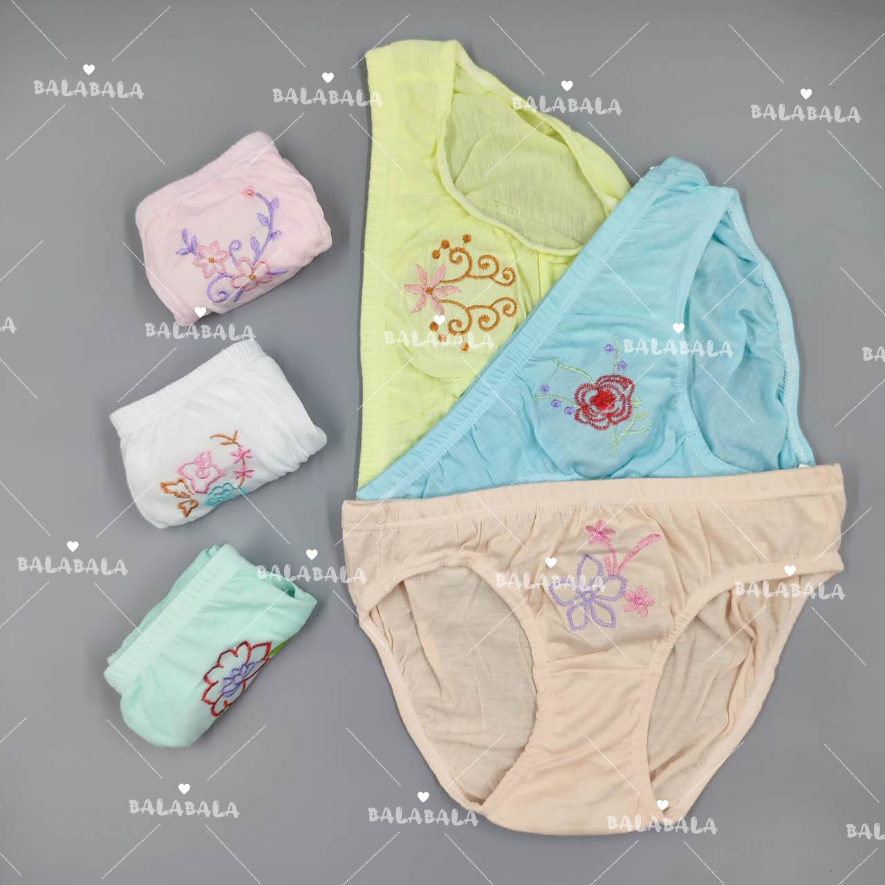 COD☑️6Pieces Floral Women's Panty Underwear S-M-L-XL