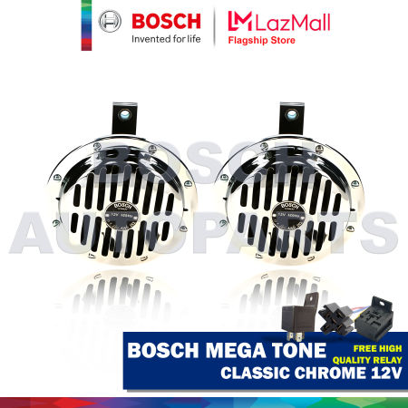 BOSCH Megatone 12V Horn with Relay and Bracket