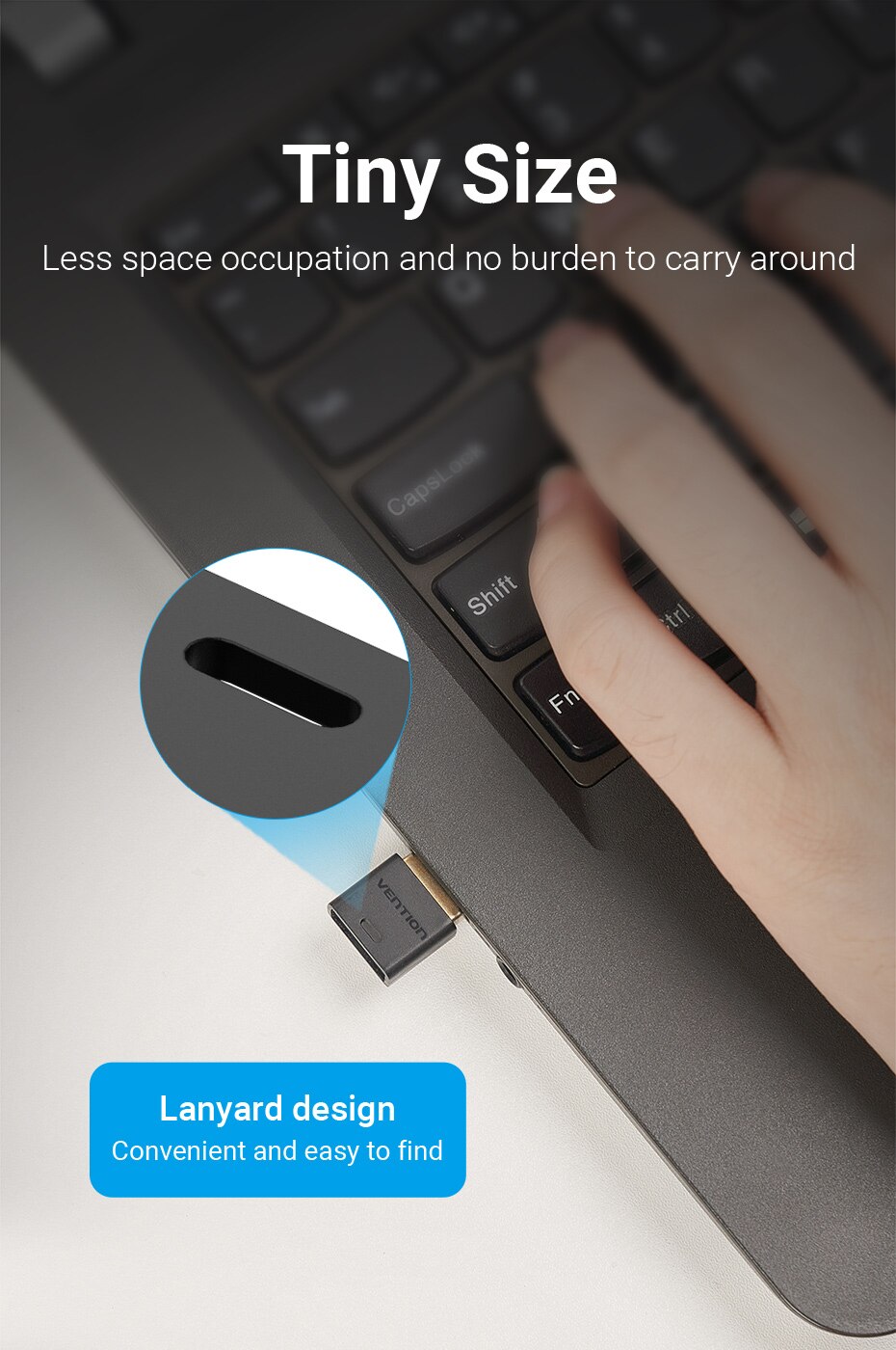 Bluetooth 5.0 USB Dongle, Black, AYOUB COMPUTERS
