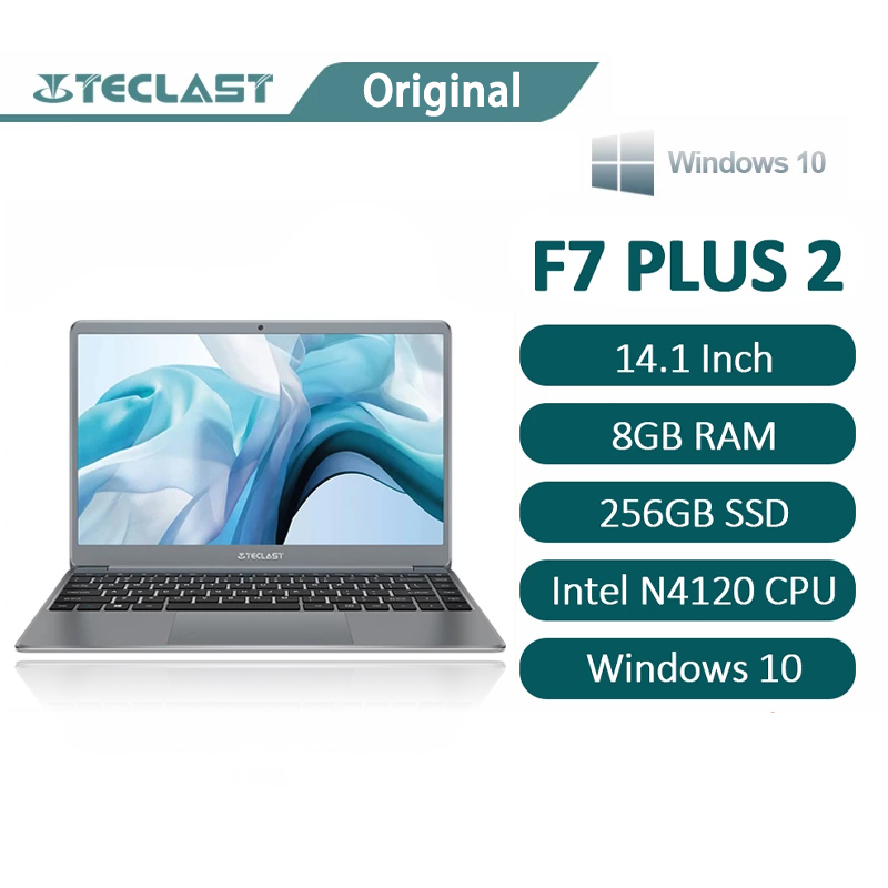 Lazada Philippines - 2022 NEW Teclast F7 Plus 2 laptop 14.1-inch 1920×1080 FHD IPS screen 8GB RAM 256GB SSD Windows 10 operating system Intel Gemini Lake Refresh processor 32725mWh 2.4GHz / 5GHz Wifi laptop for sale Brand new original authentic