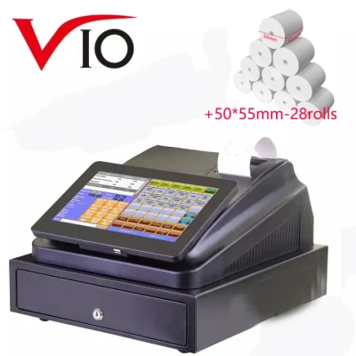 Vio 10.1 Inches Touch Pos Machine With FREE SOFTWARE Cash Register Machine Built In Printer and Cash Drawer Cash Register and barcode scanner (4)