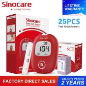 Sinocare AQ Glucometer Kit with Test Strips and Lancets