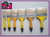 High Quality White Bristle Paint Brush Set, Various Sizes