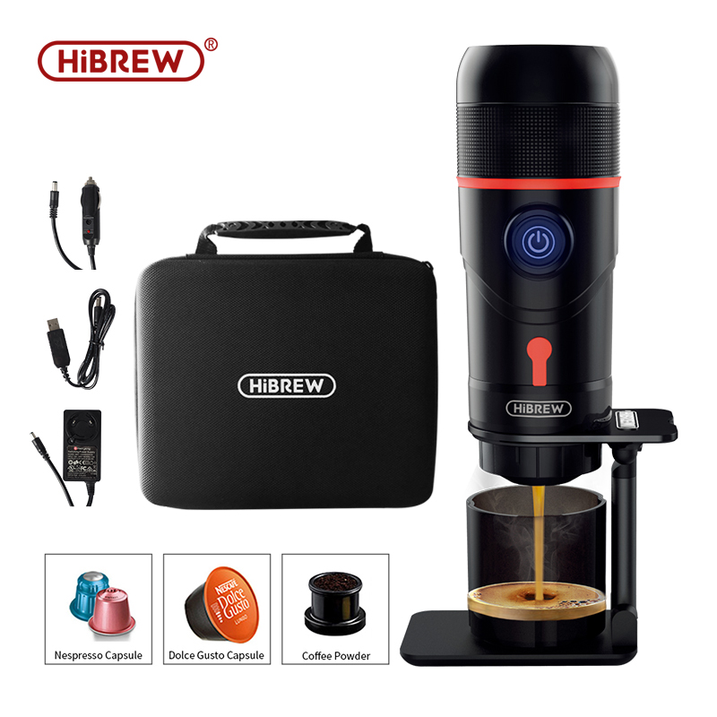 CAFELFFE Coffee Maker 4-in-1 Capsule Coffee Machine 19 Bar Fully Automatic  Small Size Household 0.6L Removable Water Tank Compatible with Universal  Coffee Capsules 1450W