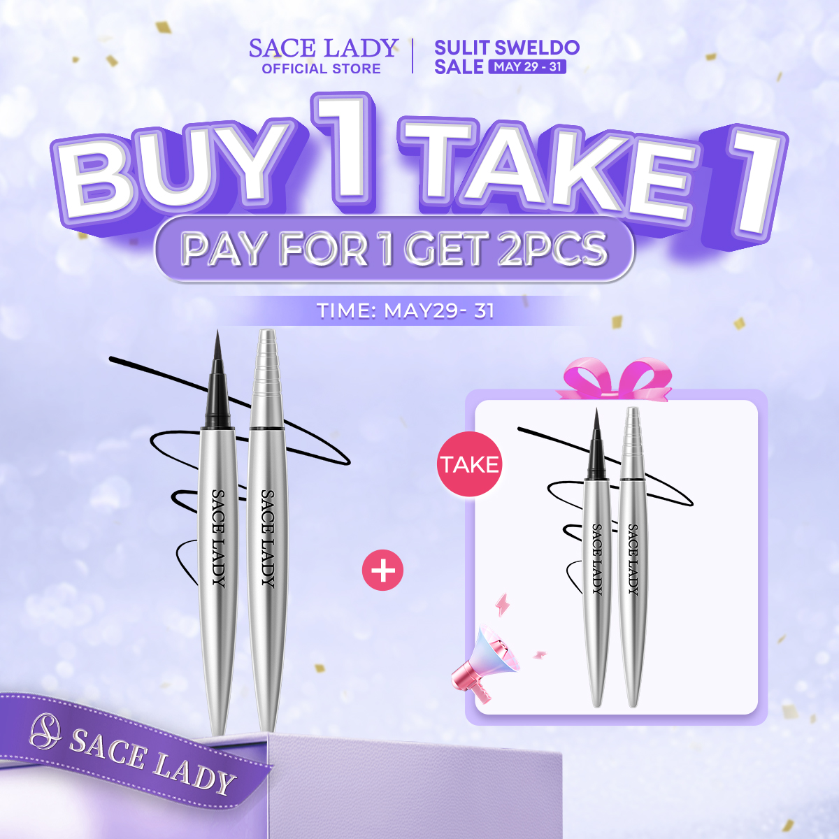 Discount on SACE LADY  shoes - SKU: SACE LADY Eyeliner Waterproof Quickly Dry Smudge-proof Finish Eye Makeup Cosmetic