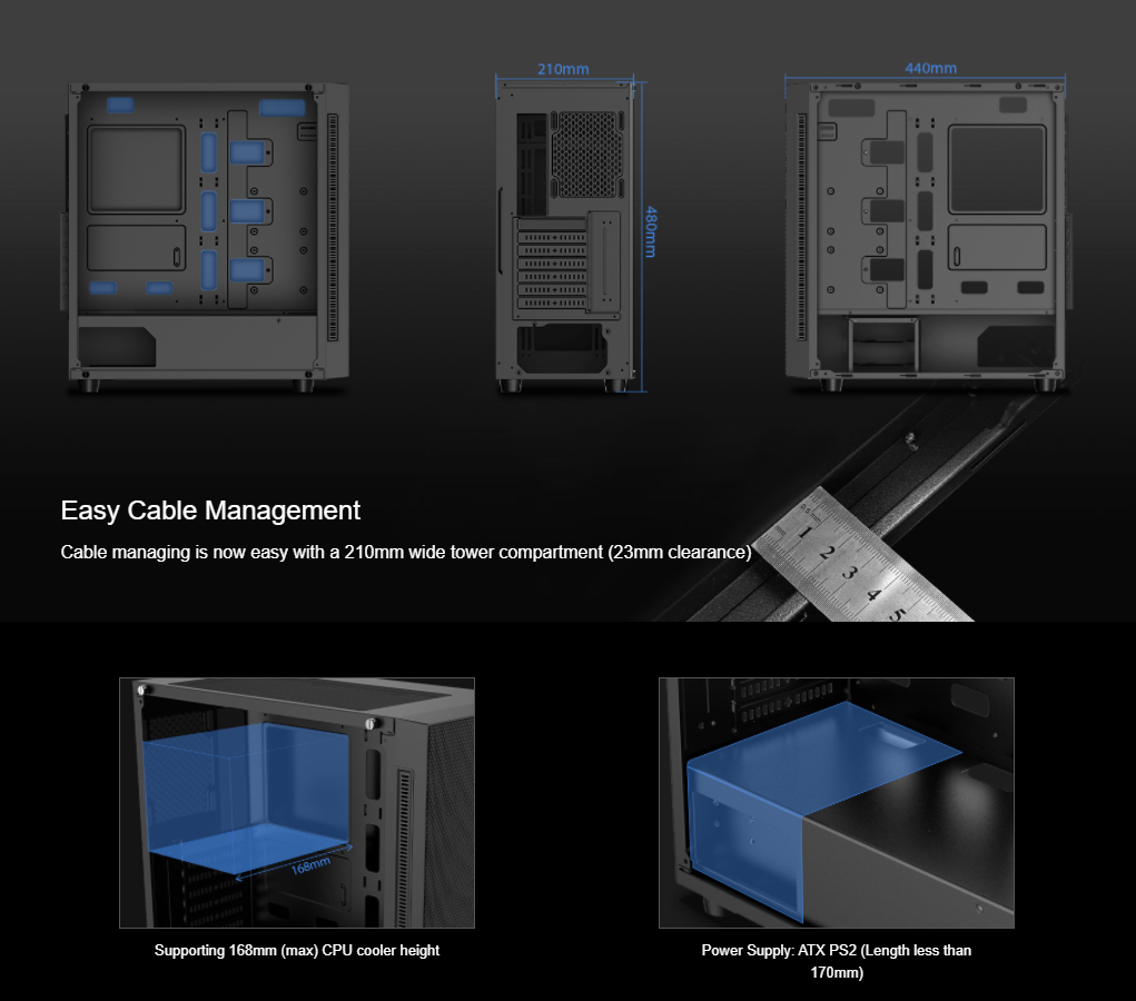 Netcodex Ph Deepcool Matrexx Mesh Add Rgb F Argb Fans Included