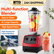 ETD High Power Commercial Blender with Multiple Functions, 2L