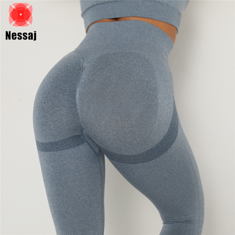 Nessaj High Waist Seamless Yoga Leggings for Women