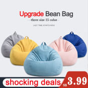 Lazy Couch Single Fabric Bean Bag Sofa - Simple Living