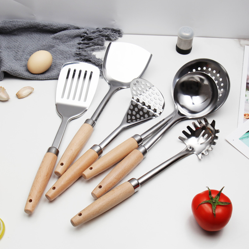 Silicone Utensil Cooking Set Premium Quality Hot and Cold Temperature  Resistance (13 pieces light khaki color)