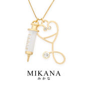 Mikana Profession 18k Gold Plated Doctor Pendant Necklace