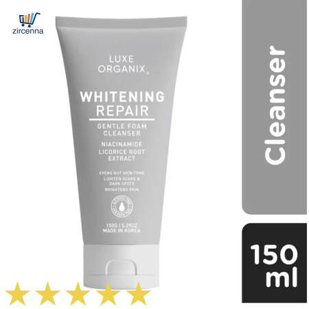 LUXE ORGANIX Whitening Foam Cleanser with Niacinamide - 150ml