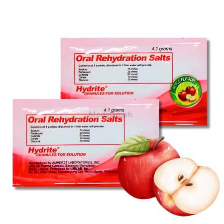 Unilab Oral Rehydration Salts - Hydrite 4.1g Apple Flavor