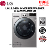 LG F2719HVBV 19.0 kg. Front Load Washer & 12.0 kg. Dryer