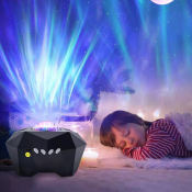 Northern Lights Starry Sky Projection Night Light with Bluetooth Speaker