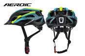 AEROIC Ultralight LED Bike Helmet, Detachable Brim, Rechargeable (A
