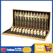 FUSSIN 48 Piece Golden Cutlery Set in Gift Box