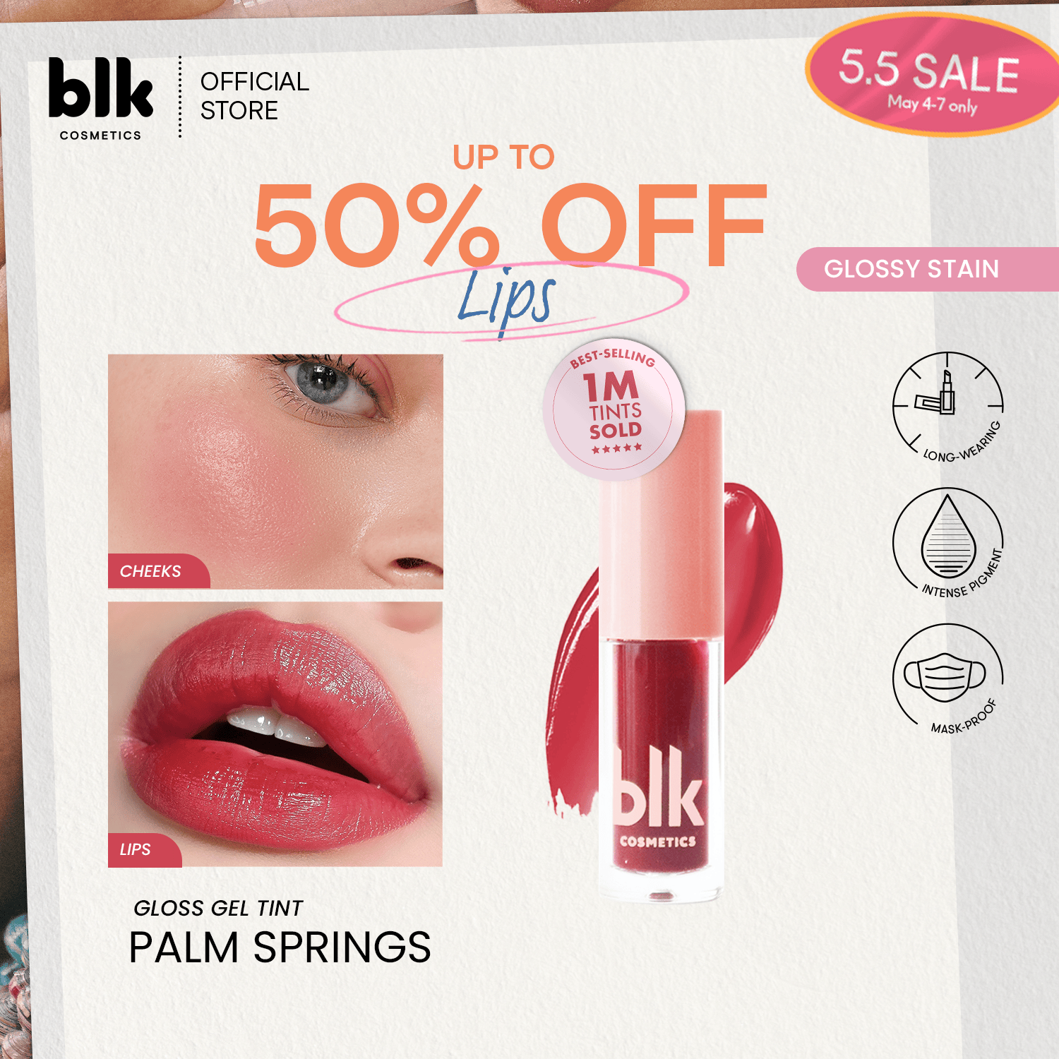 Discount on Blk Cosmetics  shoes - SKU:   Fresh  Gloss Gel Tint Palm Springs