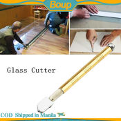 Oil Feed Glass Cutter, Anti Slip Handle, Carbide Tip, Gold