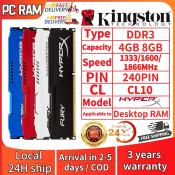 Kingston HyperX DDR3 RAM for Desktop Gaming, Various Specifications