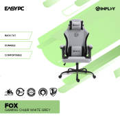 EasyPC Gaming Chair in Black/Grey/Beige/White with Back Tilt