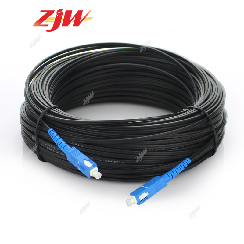 ZJW 20m/ 30m/ 50m Core Fiber Optic Cable with SC/UPC SC/APC Connector  Competible PLDT Converge