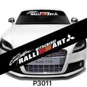 Car Ralli ART windshield sticker Mitsubishi P3011