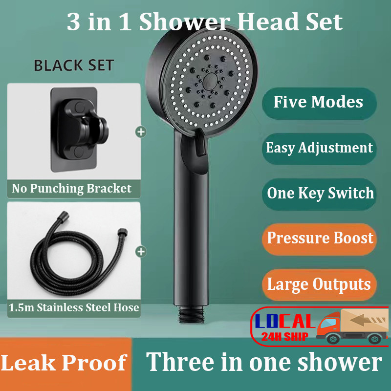 IF ME 3 in 1 Shower Head Set with Hose & Bracket