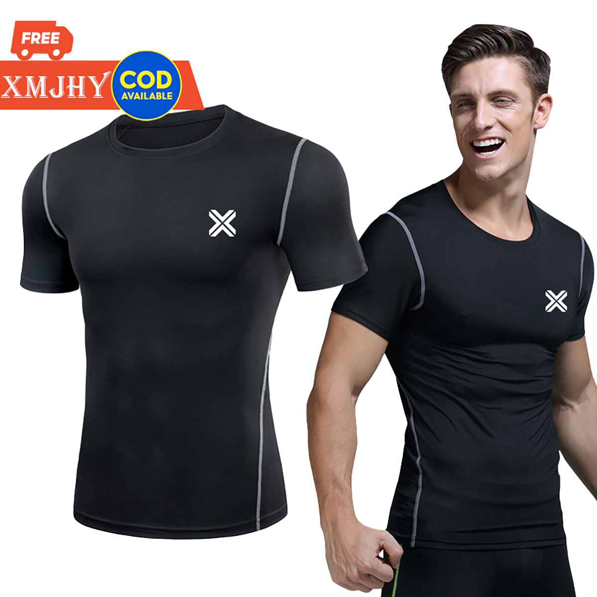 ACTIVE-DRY AERO DRY T-Shirt for Men Sportswear Fitness Tight Dri Fit Quick  Dry for Gym Training Running Basketball Football