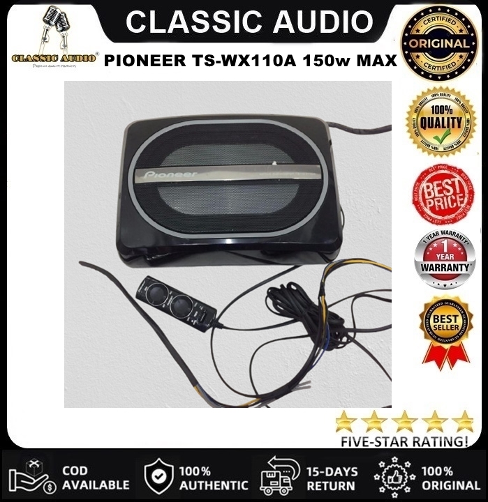 Pioneer TS-WX110A ウーファー 最大出力150W carrozzeria | TS-WX110A | カーオーディオ