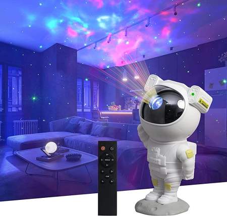 "ME.SHOP Astronaut Galaxy Projector Night Light with Nebula"