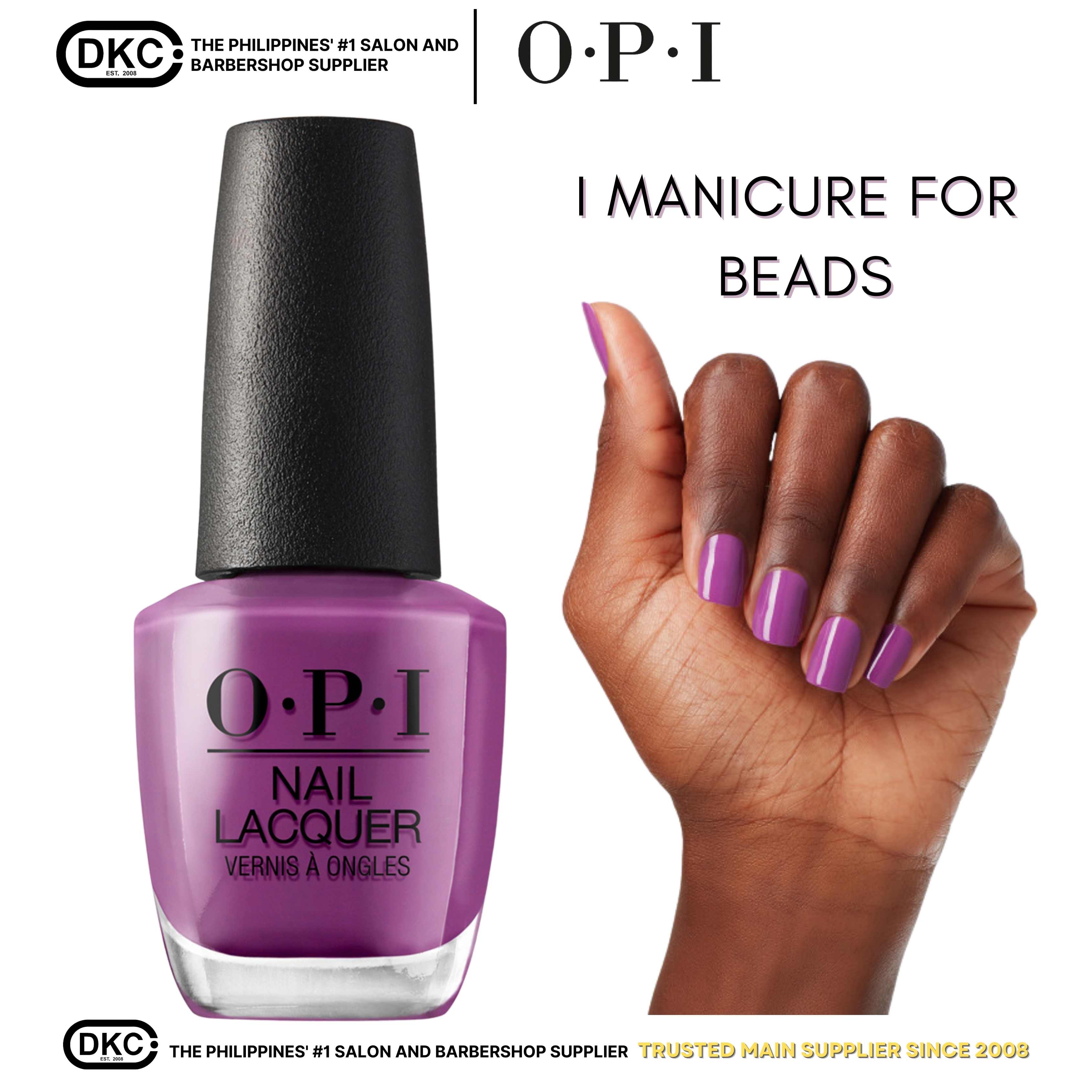 OPI Nail Polish - I Manicure for Beads NLN54, Purple Polish - 15ml; Nail  Lacquer- DKC | Lazada PH