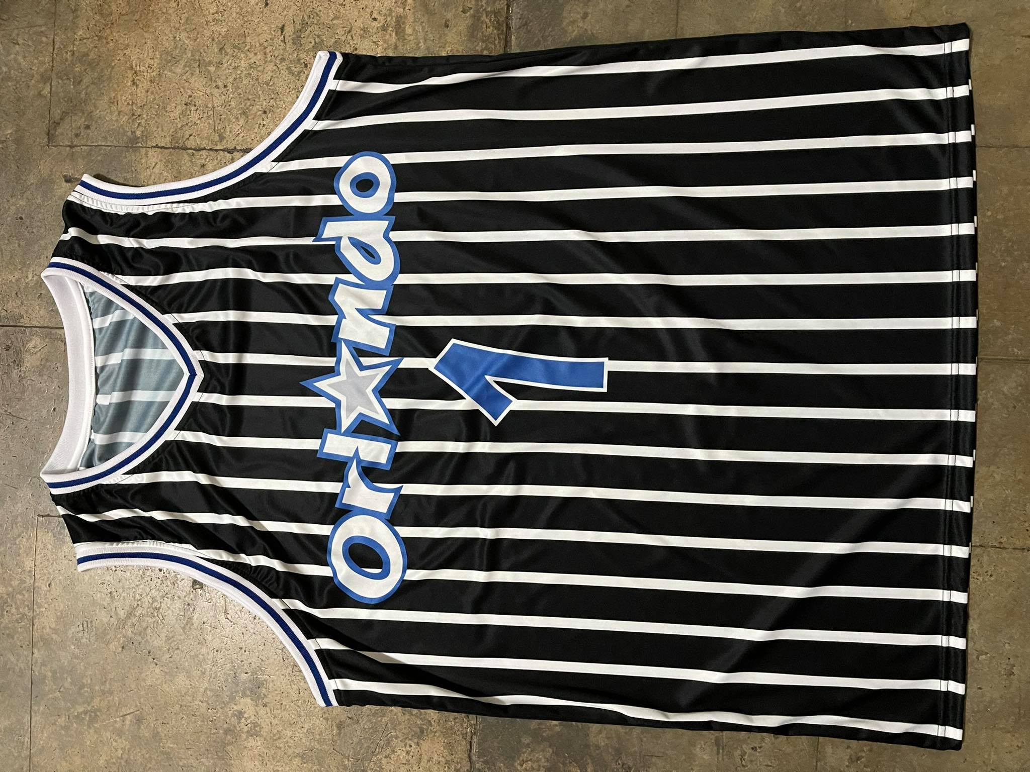 Men's Orlando Magic #1 Penny Hardaway Black H Jersey FREE CUSTOMIZE OF NAME  AND NUMBER