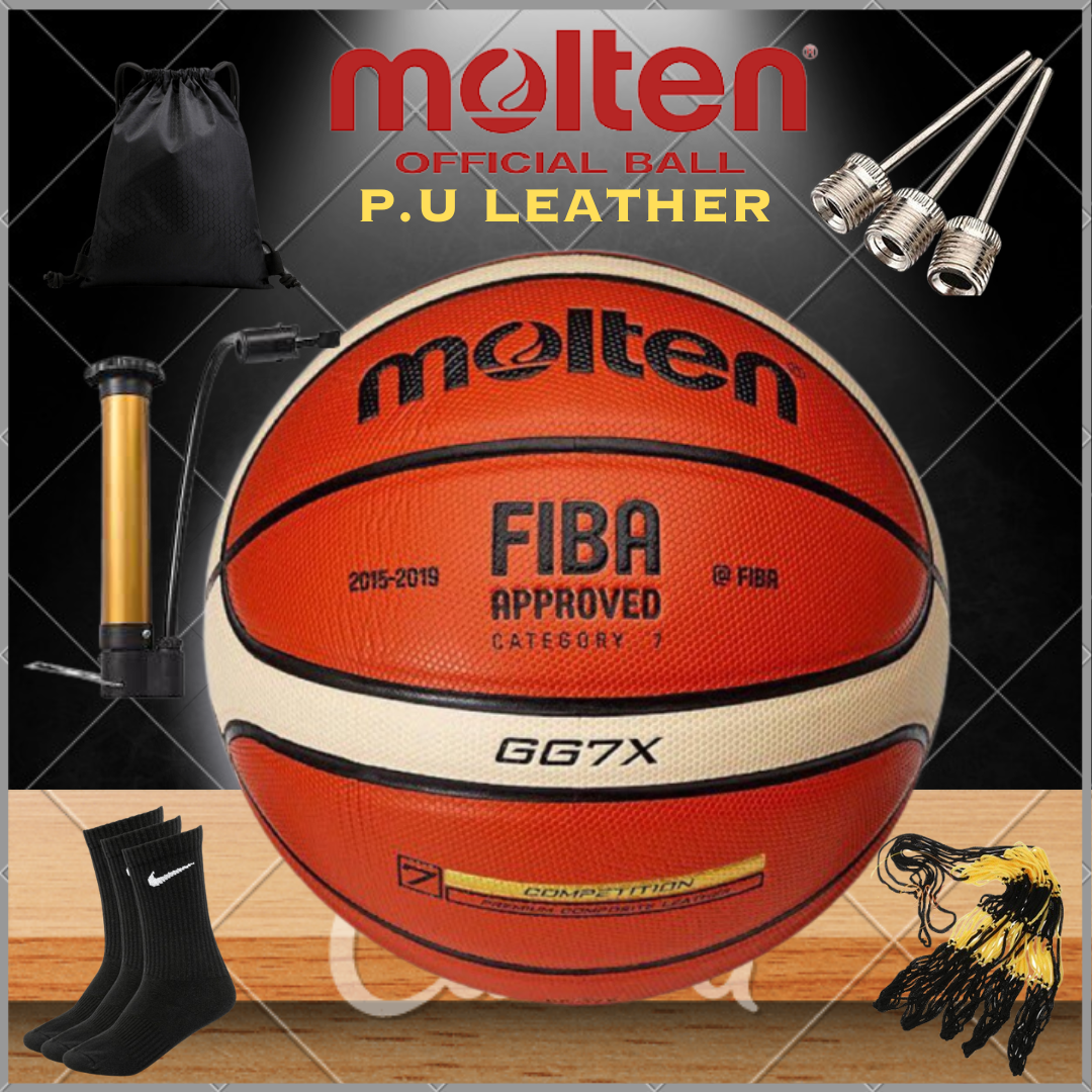 Molten GG7X Official Size 7 Basketball - Indoor/Outdoor, FIBA Approved