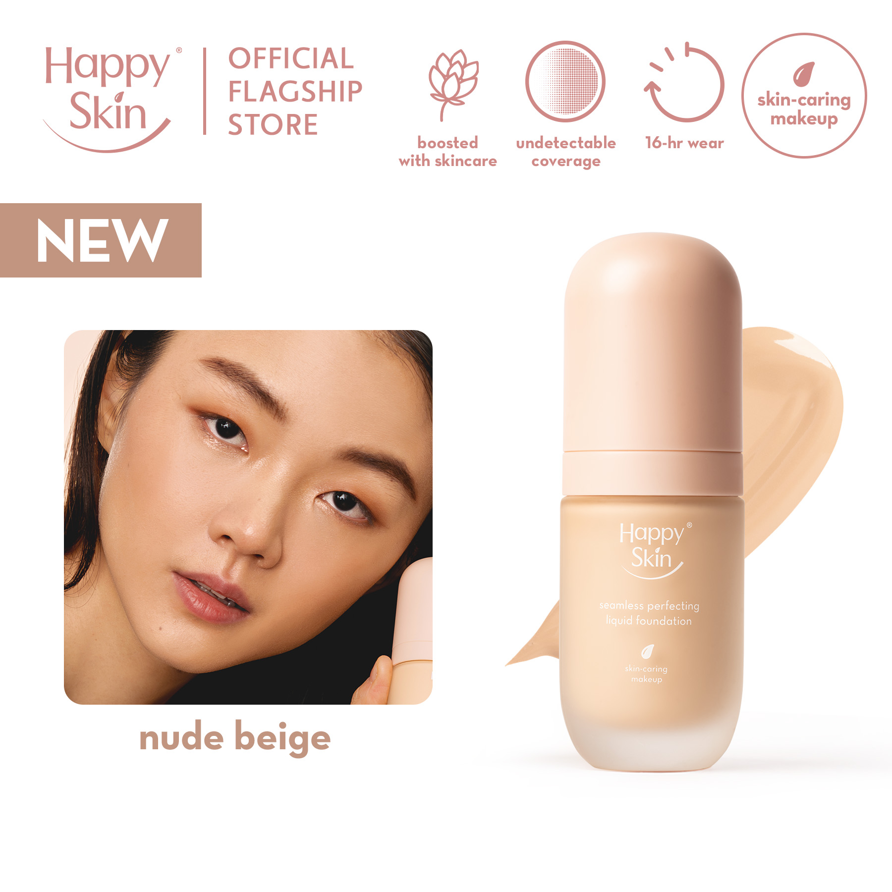 Discount on Happy Skin  shoes - SKU: Happy Skin Off Duty Seamless Perfecting Liquid Foundation