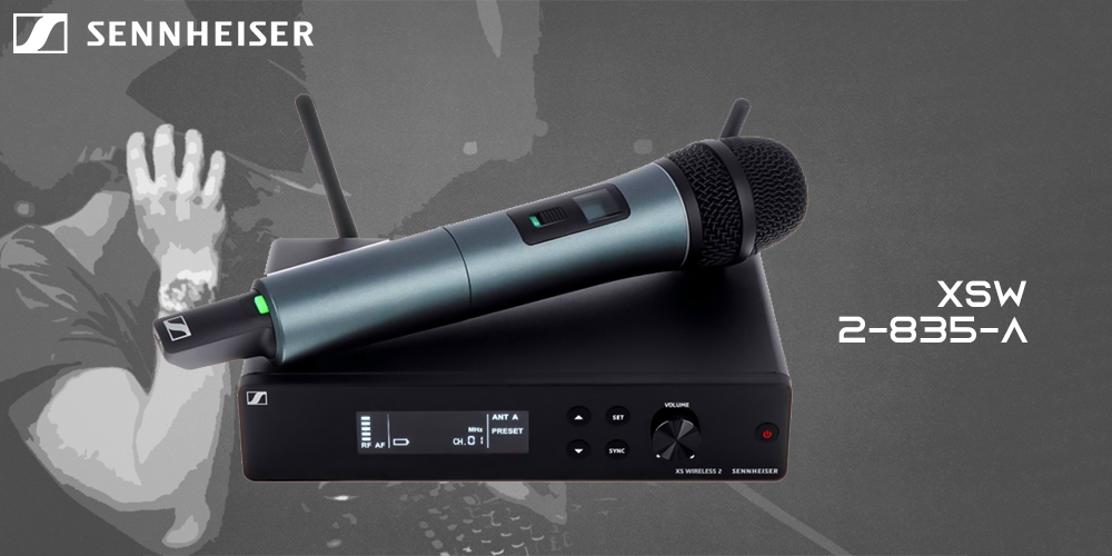 Sennheiser XSW 2-835 UHF Wireless Handheld Microphone System