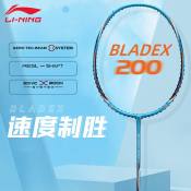 Li Ning BLADEX 200 Blue Carbon Fiber Badminton Racket