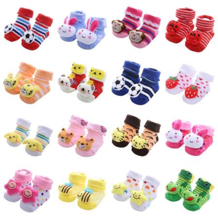 Cute Cotton Baby Cartoon Socks - 1 Pair by 