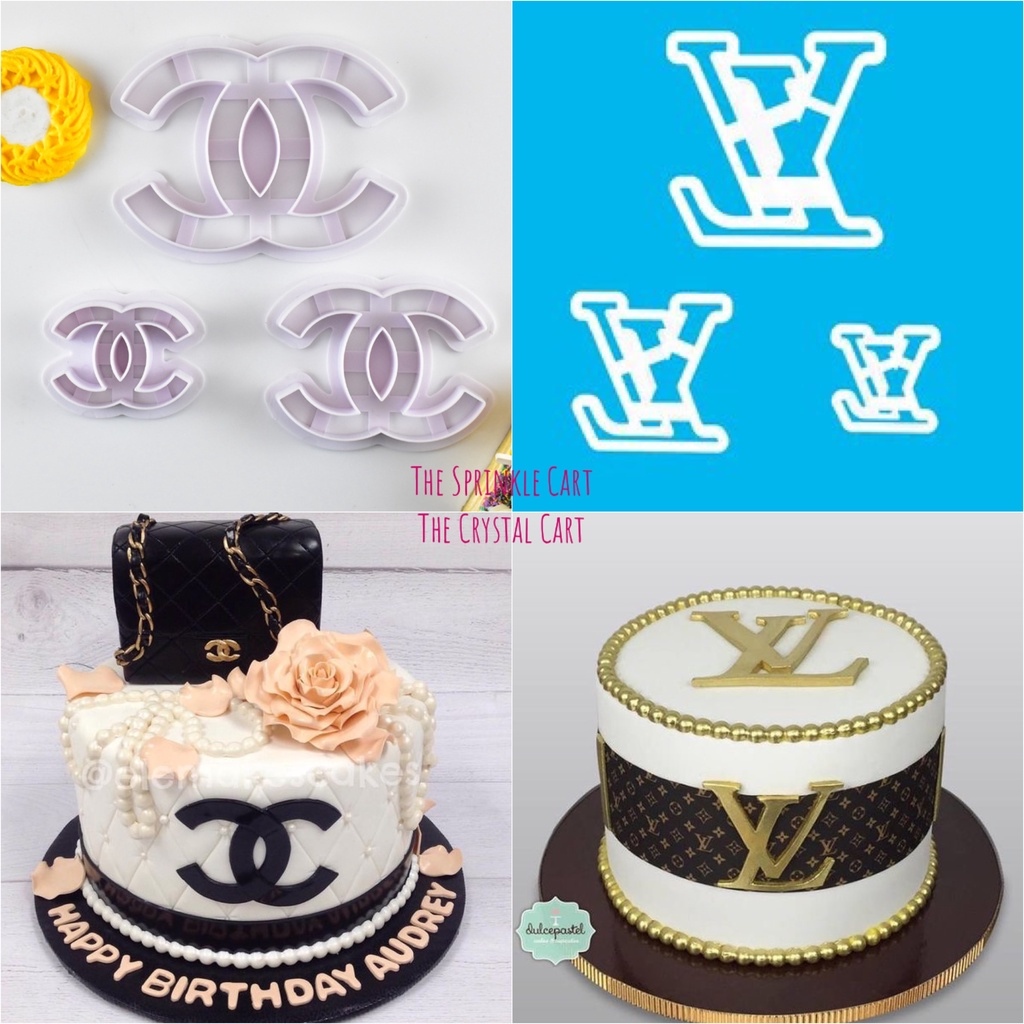 Luxury Brand Cookie Cutter Fondant Chanel LV Louis Vuitton Molder