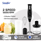 Sonifer Hand Blender Set with Attachments, 400W, Steel Blades