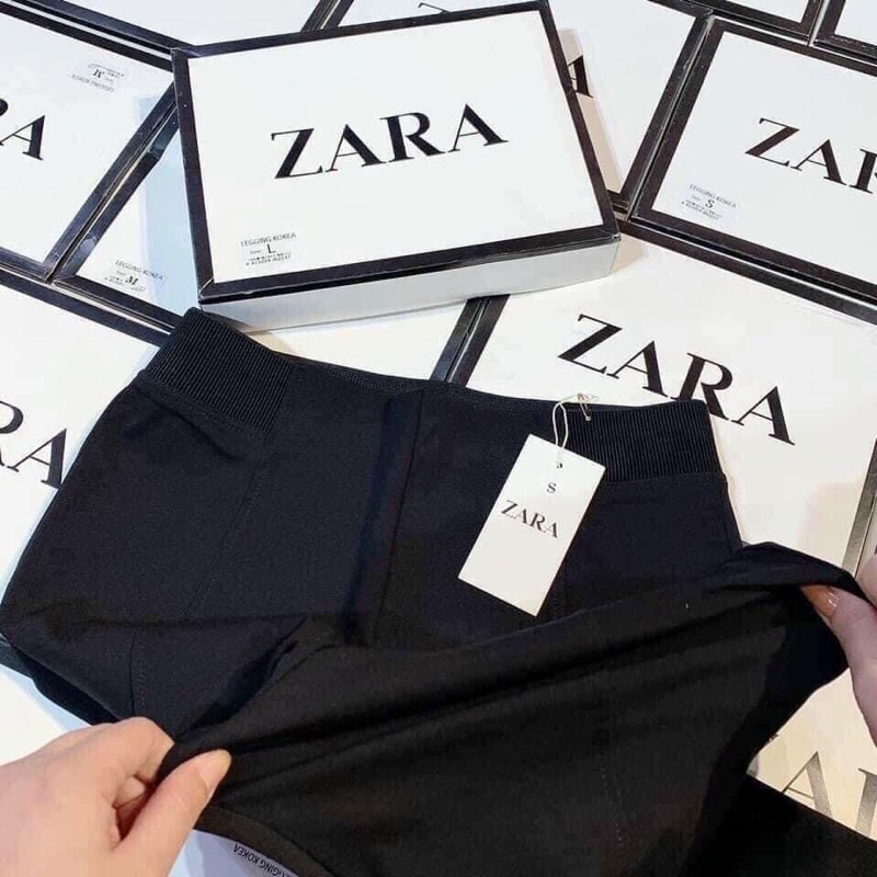 QUẦN LEGGING DỆT KIM GÂN NỔI - Màu ghi xám | ZARA Vietnam