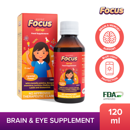 Focus Syrup Brain & Eye Supplement for Kids - 120ml