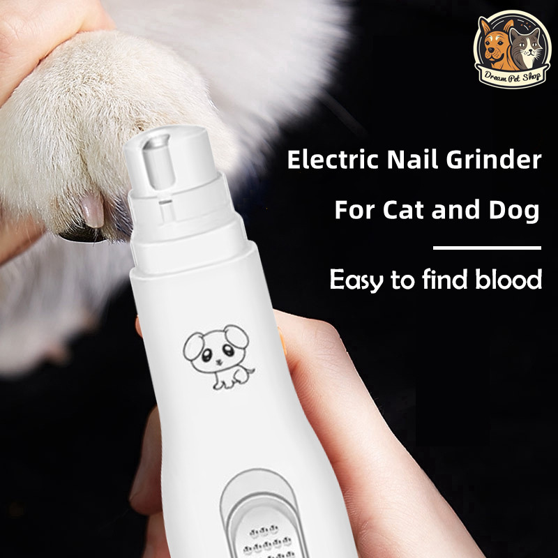 Electric Pet Nail Grinder 3-Speed, Usb Chargeable, Painless