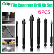 Ktools 6pcs Concrete Drill Bit Set with Carbide Tips