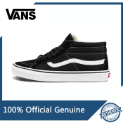 Original Vans SK8-Hi Mid Black Shoes for Men/Women