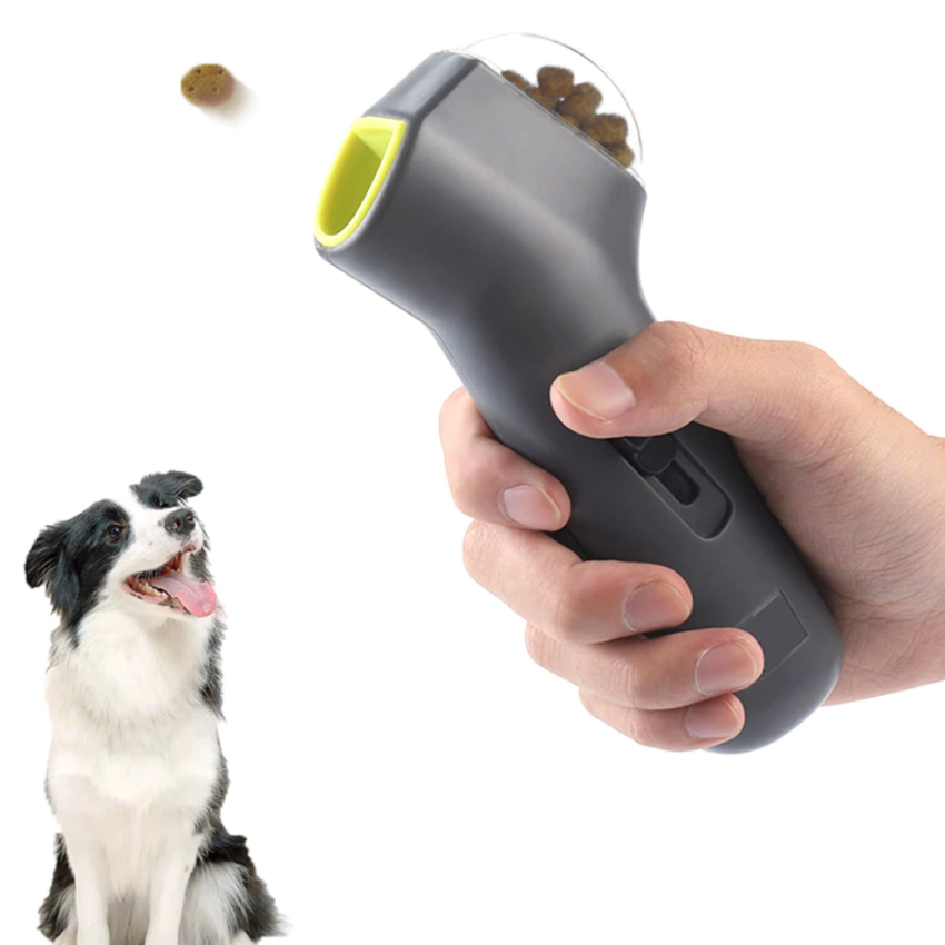 automatic dog treat launcher